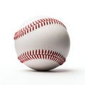 Baseball Ball Isolated on White Background. Generative ai Royalty Free Stock Photo