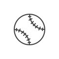 Baseball ball line icon Royalty Free Stock Photo
