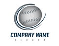 Baseball ball logo Royalty Free Stock Photo