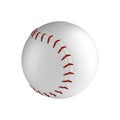 Baseball ball on the white background Royalty Free Stock Photo
