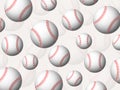 Baseball balls background