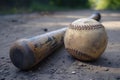 Baseball bat ball. Generate Ai Royalty Free Stock Photo