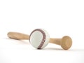 Baseball bat and ball Royalty Free Stock Photo