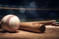 Baseball bat. Generate Ai Royalty Free Stock Photo