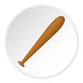 Baseball bat icon, cartoon style