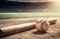 Baseball bat sport equipment. Generate Ai Royalty Free Stock Photo