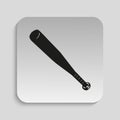 Baseball bat. Vector icon.