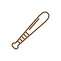 Baseball bat. Vector illustration decorative design Royalty Free Stock Photo