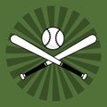 Baseball bats ball Royalty Free Stock Photo