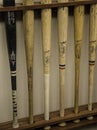 Baseball Bats of the Colorado Rockies Royalty Free Stock Photo