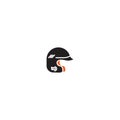 Baseball batter helmet icon. Vector illustration decorative design Royalty Free Stock Photo