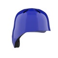 Baseball batting helmet with one ear protect