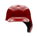 Baseball batting helmet with one ear protect