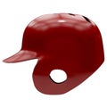 Baseball batting helmet with one ear protect