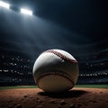 baseball being studied Royalty Free Stock Photo