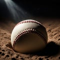 baseball being studied Royalty Free Stock Photo