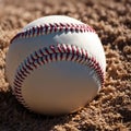 baseball being studied Royalty Free Stock Photo