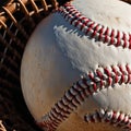 baseball being studied Royalty Free Stock Photo