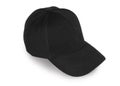 Baseball black cap isolated on white background.