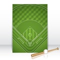 Baseball brochure Royalty Free Stock Photo