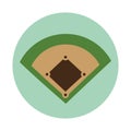 baseball camp diamond icon Royalty Free Stock Photo