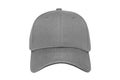 Baseball cap color grey close-up of front view