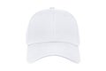 Baseball cap color white close-up of front view