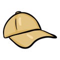 Baseball Cap Hand Drawn Doodle Icon Royalty Free Stock Photo
