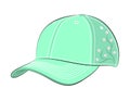 Baseball cap or hat with flowers