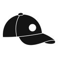 Baseball cap icon, simple style Royalty Free Stock Photo