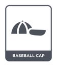 baseball cap icon in trendy design style. baseball cap icon isolated on white background. baseball cap vector icon simple and Royalty Free Stock Photo