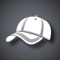 Vector baseball cap icon Royalty Free Stock Photo