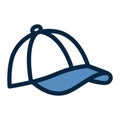 Baseball cap icon. Vector illustration decorative design Royalty Free Stock Photo