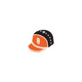 Baseball cap icon. Vector illustration decorative design Royalty Free Stock Photo