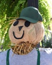Baseball Cap Scarecrow Man Royalty Free Stock Photo