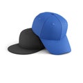 Baseball cap and snapback mock up Royalty Free Stock Photo