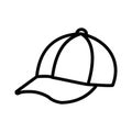 Baseball cap Vector icon which can easily modify or edit Royalty Free Stock Photo