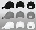 Baseball caps tamplates