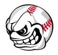 Baseball cartoon ball Royalty Free Stock Photo