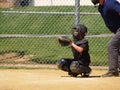 Baseball catcher Royalty Free Stock Photo