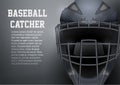 Baseball Catcher Mask Helmet Royalty Free Stock Photo