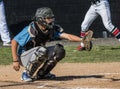 Baseball Catcher Royalty Free Stock Photo