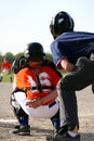 Baseball catcher and umpire