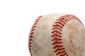 Baseball close up over white Royalty Free Stock Photo