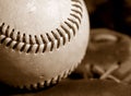 Baseball closeup Royalty Free Stock Photo