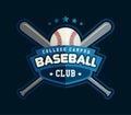 Baseball club badge, Sport logo template