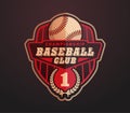 Baseball club badge, Sport logo template