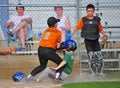 Baseball collision at home