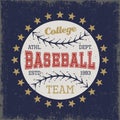 Baseball Colored Print