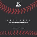 Baseball competition poster Royalty Free Stock Photo